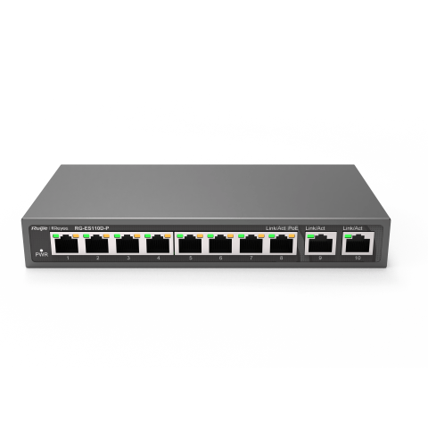 RG-ES110D-P, 8-port 10/100Mbps Desktop Unmanaged Switch - Zapcart Technology Qatar