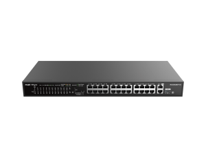 RG-ES126S-P V2, 24-Port 10/100 Mbps with 2-Port Gigabit Rackmount PoE Switch - Zapcart Technology Qatar