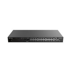 RG-ES126S-P V2, 24-Port 10/100 Mbps with 2-Port Gigabit Rackmount PoE Switch - Zapcart Technology Qatar