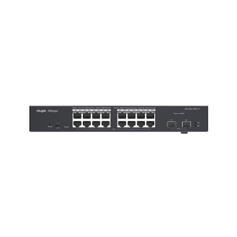 RG-ES218GC-P, 18-Port Gigabit Smart Cloud Managed PoE Switch - Zapcart Technology Qatar