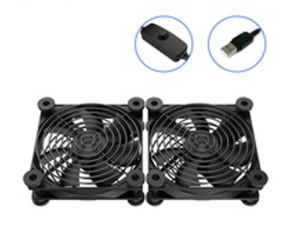 Router Radiator Cooler Fan Quiet USB 5V Powered Air Cooling Fan (USB-12025D) - Zapcart Technology Qatar