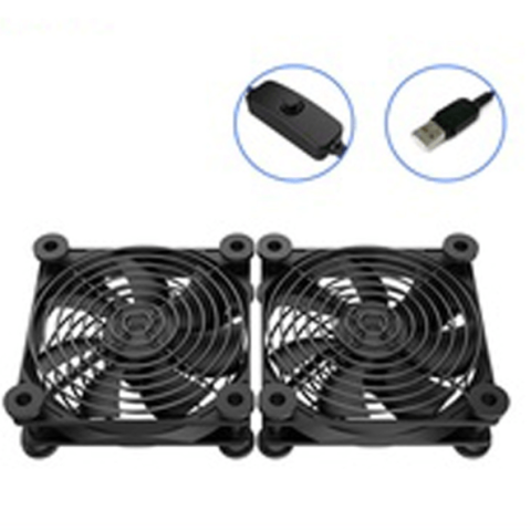 Router Radiator Cooler Fan Quiet USB 5V Powered Air Cooling Fan (USB-12025D) - Zapcart Technology Qatar