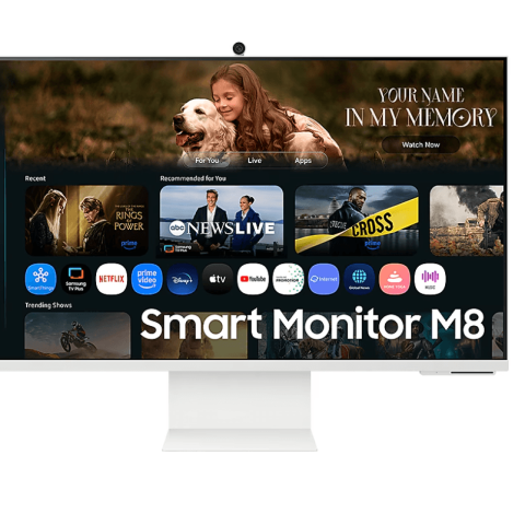 Samsung LS32FM803UEXXS 32" Smart Monitor M8 M80F 4K Samsung Vision AI - White - Zapcart Technology Qatar