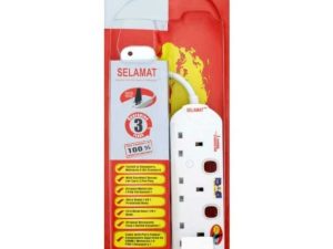 SELAMAT(MA1183-2M/5M)-3 GANG MULTIPLE TRAILLING SOCKET-2 METER - Zapcart Technology Qatar