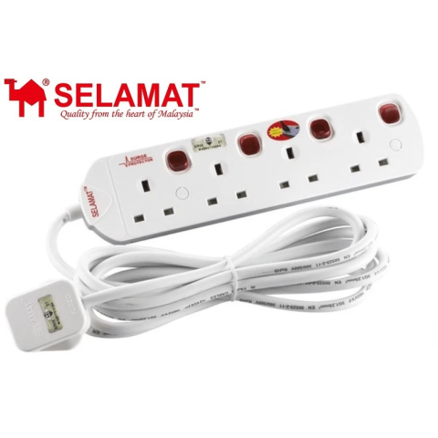 SELAMAT(MA1184) 4 GANG MULTIPLE TRAILLING SOCKET - Zapcart Technology Qatar