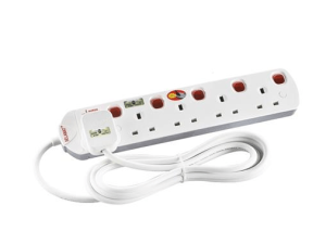 SELAMAT(MA1185-5M)-5 GANG Trailling Socket c/w 5 Meter Power Cord - Zapcart Technology Qatar