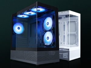 SLEV GLAZING FANTASY PREMIUM M-ATX PC CASE- Black I White - Zapcart Technology Qatar