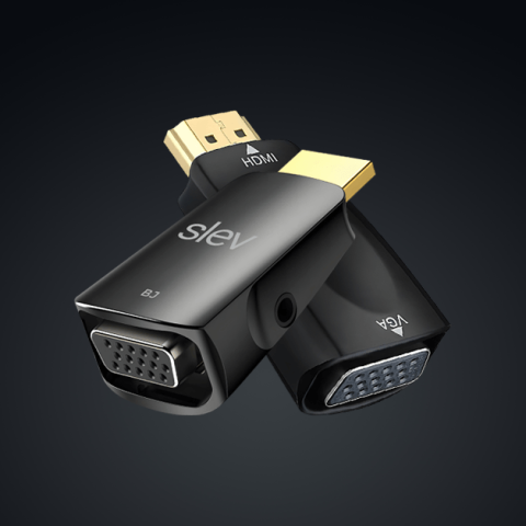 Slev HD2V HDMI to VGA Converter with Audio Port - Zapcart Technology Qatar