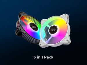 SLEV SF120 120mm case fan with ARGB - Zapcart Technology Qatar