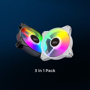 SLEV SF120 120mm case fan with ARGB - Zapcart Technology Qatar