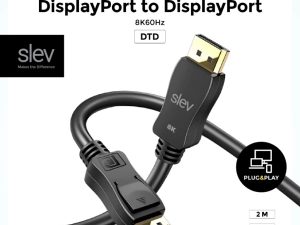 Slev ZH-DTD DisplayPort to DisplayPort v1.4 Cable - Zapcart Technology Qatar