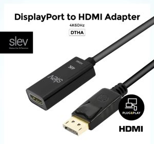 Slev ZH-DTHA DisplayPort to HDMI Adapter - Zapcart Technology Qatar