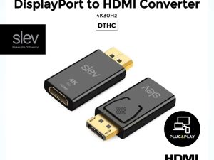 Slev ZH-DTHC DisplayPort to HDMI Converter - Zapcart Technology Qatar