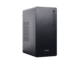 Slevcase MONO Micro-ATX Case - Black Colour (Casing with 1pc 80mm fans & SE380 ATX power supply (Pre-installed)) - Zapcart Technology Qatar