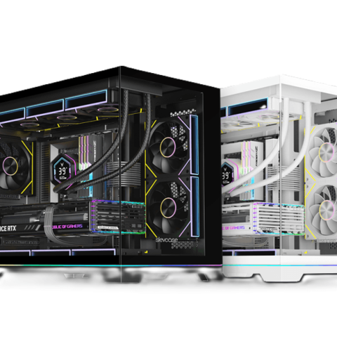 Slevcase Nebula SLEEK RGB MICRO-ATX CASE (Casing with 3pcs Spectra ARGB PWM Fans & 6 Ports ARGB Hub (1 Forward, 2 Reverse)) - Zapcart Technology Qatar