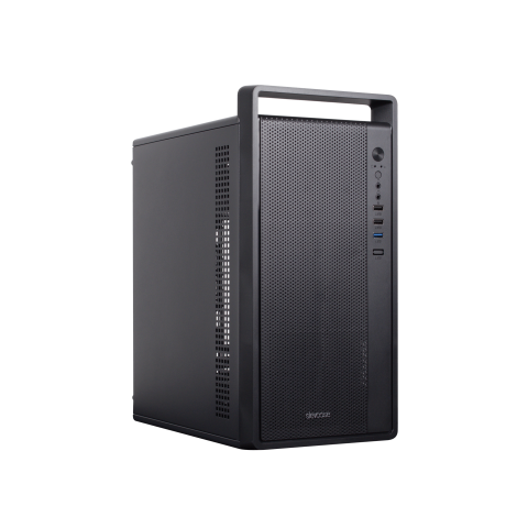 Slevcase NOMA PLUS Micro-ATX Case - Black Colour (Casing with SE380 ATX power supply (Pre-installed)) - Zapcart Technology Qatar
