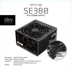 SLEVNERGY SE380 ATX Power Supply (380W Max) - Zapcart Technology Qatar