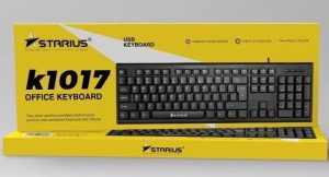 STARIUS K1017U Slim Wired USB Keyboard standard keyboard - Zapcart Technology Qatar