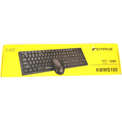 STARIUS KMWS100 2.4G Wireless Keyboard and Mouse - Zapcart Technology Qatar