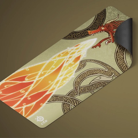 SteelSeries QcK XXL CS2 Dragon Lore Edition Gaming Mousepad - Zapcart Technology Qatar