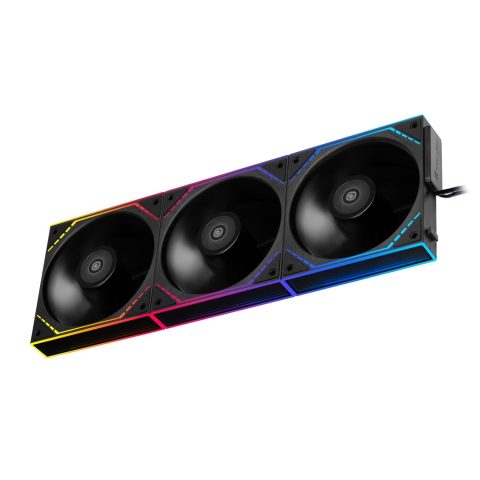 Thermalright TL-M12Q X3 120mm PC Case Cooling Fans 3 Pack (Daisy-Chain Connection | 2000RPM | 68.9CFM High Airflow | ARGB Infinite Mirrors on Both Sides PC Fans) - Zapcart Technology Qatar