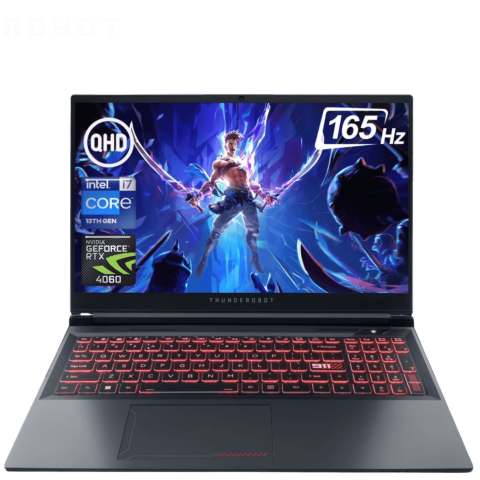 Thunderobot Hunter Blade R15 15.6" 2.5K 165Hz Gaming Laptop Grey (i7-13650HX, 16GB D5, 512GB SSD, RTX 4060, W11) - Zapcart Technology Qatar