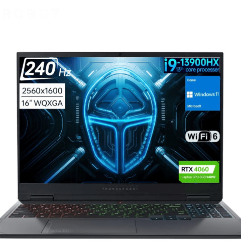 Thunderobot Hunter Blade R16 16" 2.5k 240Hz Gaming Laptop (i9-13900HX, 16GB D5, 512GB SSD, RTX 4060, W11) - Zapcart Technology Qatar