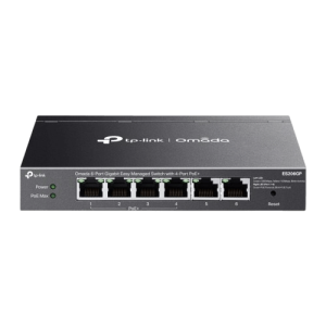 TP-Link ES206GP Omada 6-Port Gigabit Easy Managed Switch with 4-Port PoE+ - Zapcart Technology Qatar