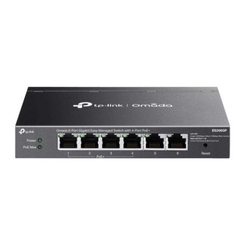 TP-Link ES206GP Omada 6-Port Gigabit Easy Managed Switch with 4-Port PoE+ - Zapcart Technology Qatar