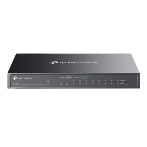 TP-LINK ES210GMP Omada 10-Port Gigabit Easy Managed Switch with 8-Port PoE+ - Zapcart Technology Qatar