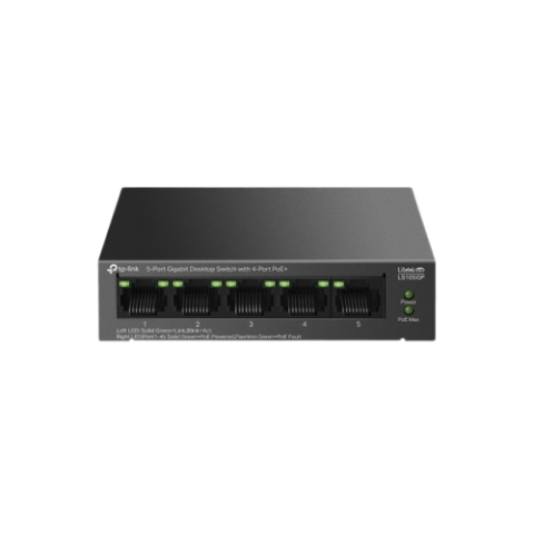 TP-Link LS105GP 5-Port Gigabit Desktop Switch with 4-Port PoE - Zapcart Technology Qatar