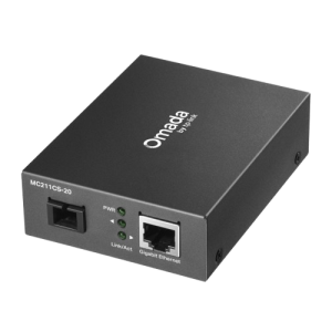 TP-Link MC212CS-20 Omada 10/100/1000 Mbps RJ45 to 1000 Mbps Single-mode SC WDM Bi-Directional Fiber Converter - Zapcart Technology Qatar