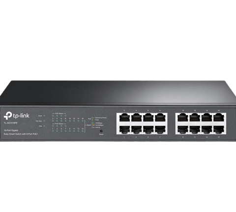 TP-Link TL-SG1016PE 16-Port Gigabit Easy Smart PoE Switch with 8-Port PoE - Zapcart Technology Qatar