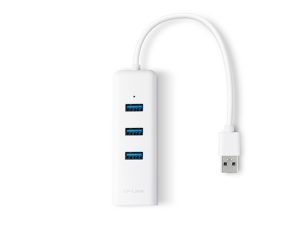 TP-Link UE330 USB 3.0 3-Port Hub & Gigabit Ethernet Adapter 2 in 1 USB Adapter - Zapcart Technology Qatar