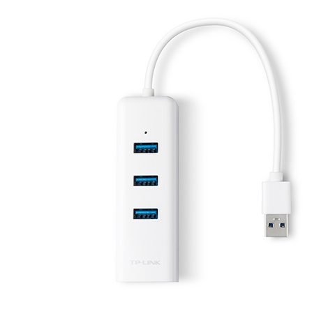 TP-Link UE330 USB 3.0 3-Port Hub & Gigabit Ethernet Adapter 2 in 1 USB Adapter - Zapcart Technology Qatar