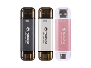 Transcend ESD310C Portable SSD 256GB/512GB/1TB/2TB BLACK/SILVER/PINK - Zapcart Technology Qatar
