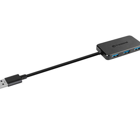 Transcend HUB2 - 4-Port Hub (USB-A input) - Zapcart Technology Qatar