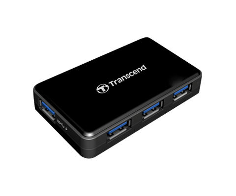Transcend HUB3 - 4-Port Hub with power Adapter (USB-A) - Zapcart Technology Qatar