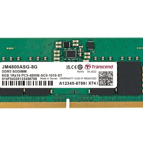 Transcend JetRam DDR5 4800MHz SO-DIMM 8GB/16GB/32GB - Zapcart Technology Qatar