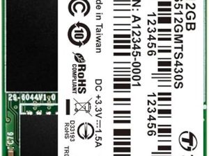 Transcend M.2 SATA III MTS430S (TLC 3D NAND) 128GB/256GB/512GB/1TB - Zapcart Technology Qatar