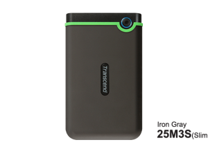 Transcend StoreJet 25M3 2.5" USB 3.1 Portable Hard drive 1TB/2TB/4TB IRON GRAY/MILITARY GREEN - Zapcart Technology Qatar