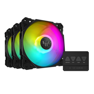 TUF Gaming TF120 ARGB Fan - Triple Fan Kit with ARGB Controller - Zapcart Technology Qatar