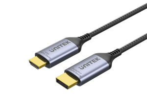 Unitek 1.8M, 8K 60Hz DisplayPort to HDMI Male Adapter Cable, Space Grey - Zapcart Technology Qatar