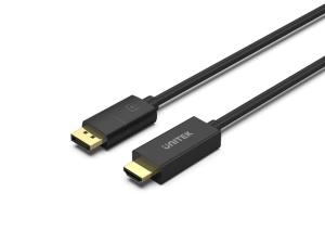 Unitek 1.8M, DP1.2 To HDMI 4K 60Hz Adapter Cable, Black - Zapcart Technology Qatar