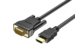 Unitek 2M HDMI to VGA Adapter Cable, Black - Zapcart Technology Qatar