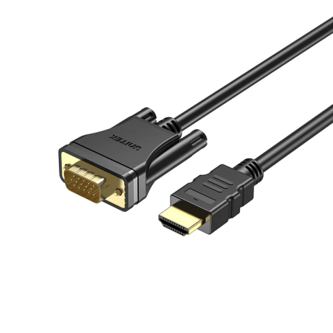 Unitek 2M HDMI to VGA Adapter Cable, Black - Zapcart Technology Qatar
