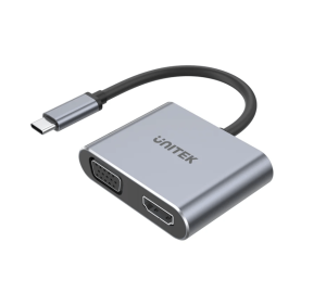 UNITEK 4K 60Hz USB-C to HDMI 2.0 and VGA Adapter with MST Dual Monitor (V1126A) - Zapcart Technology Qatar