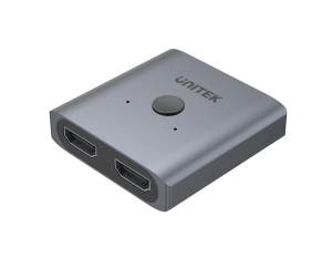 UNITEK 4K Aluminium HDMI 2.0 Switch 2-To-1 Bi-Directional (V1127A) - Zapcart Technology Qatar