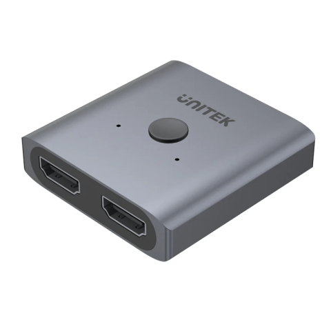 UNITEK 4K Aluminium HDMI 2.0 Switch 2-To-1 Bi-Directional (V1127A) - Zapcart Technology Qatar