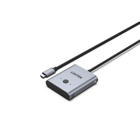 Unitek 4K USB-C Bi-Directional Switch 2 In 1 Out / 1 In 2 Out, Space Grey - Zapcart Technology Qatar